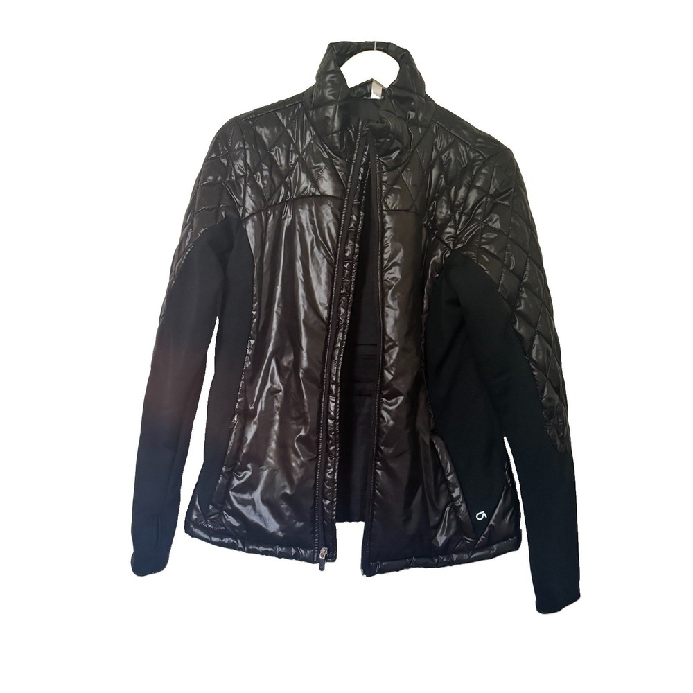 GapFit Black Jacket Womens Size Medium Lightweight Puffer Streetwear Quilted